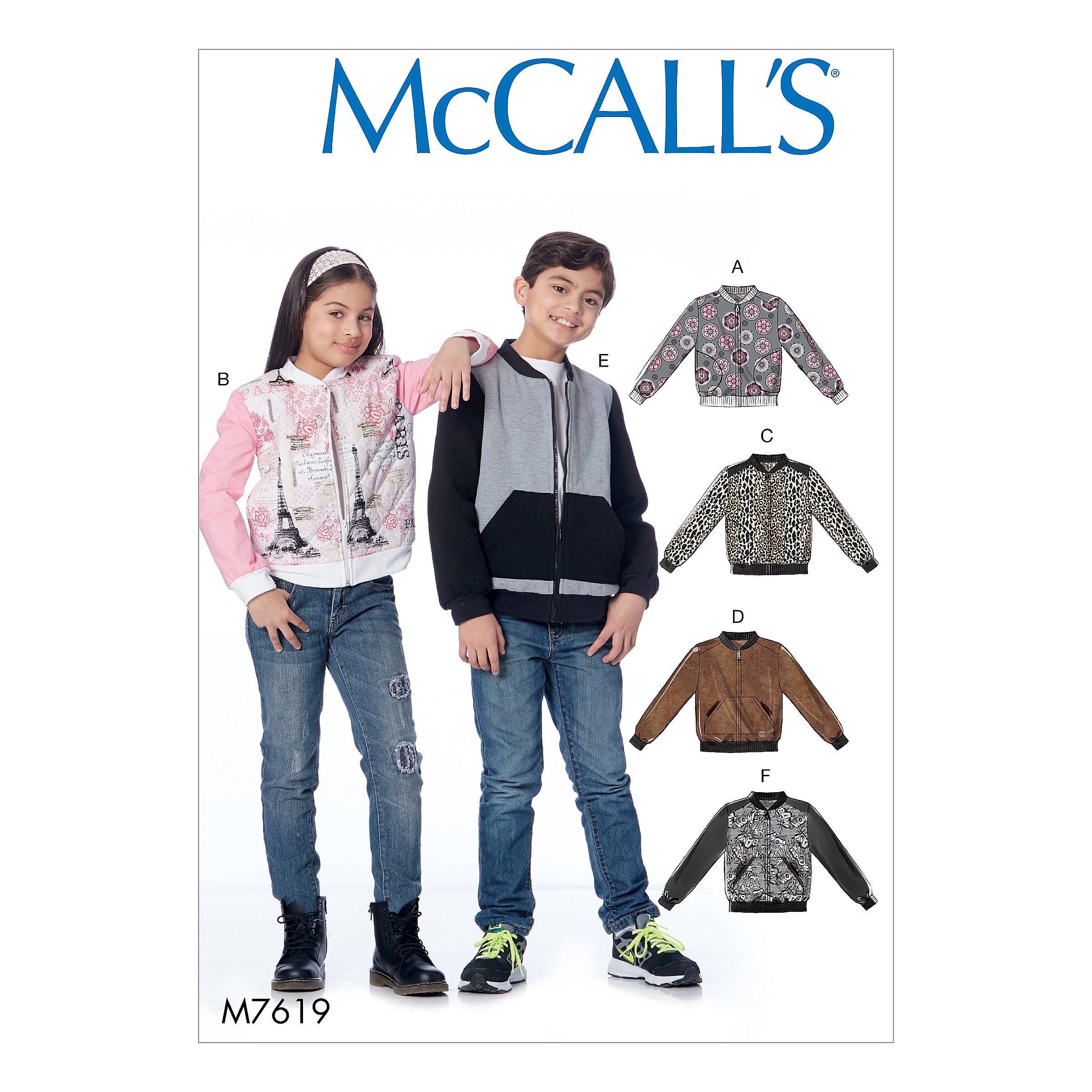 McCall's Patterns 7619 CCE,Child/Girl's/Boys Jackets,Sizes 3-6, Tissue, Multi/Colour, 17 x 0.5 x 0.07 cm, M7619CCE