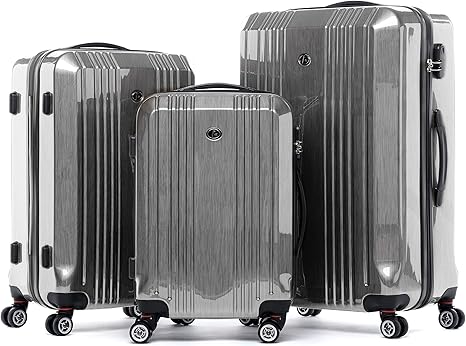 3 piece hard shell suitcase set