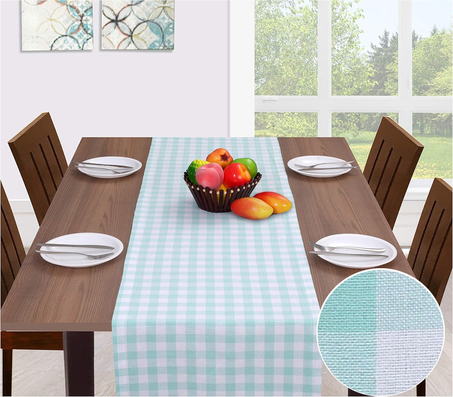 Best Coffee Table Runner Aqua Blue