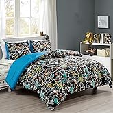 Chezmoi Collection 4-Piece Boys Full Bedding Sets - Soft Microfiber Multi-Color Monster Truck Racing Kids Comforter Set Full/Queen