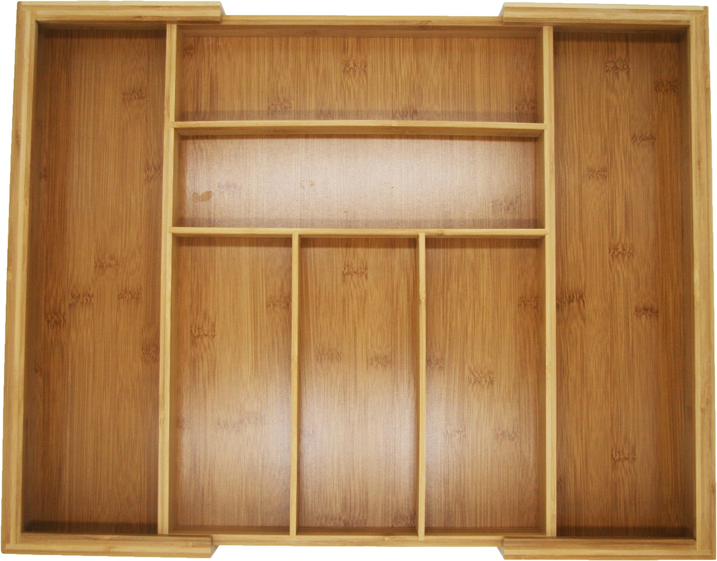Bamboo Silverware Tray and Utensil Drawer Organizer | Organize and Store Kitchen Cutlery and Silverware for Clean Drawers, Kitchens, and Countertop | Also Great for Organizing Office Desks