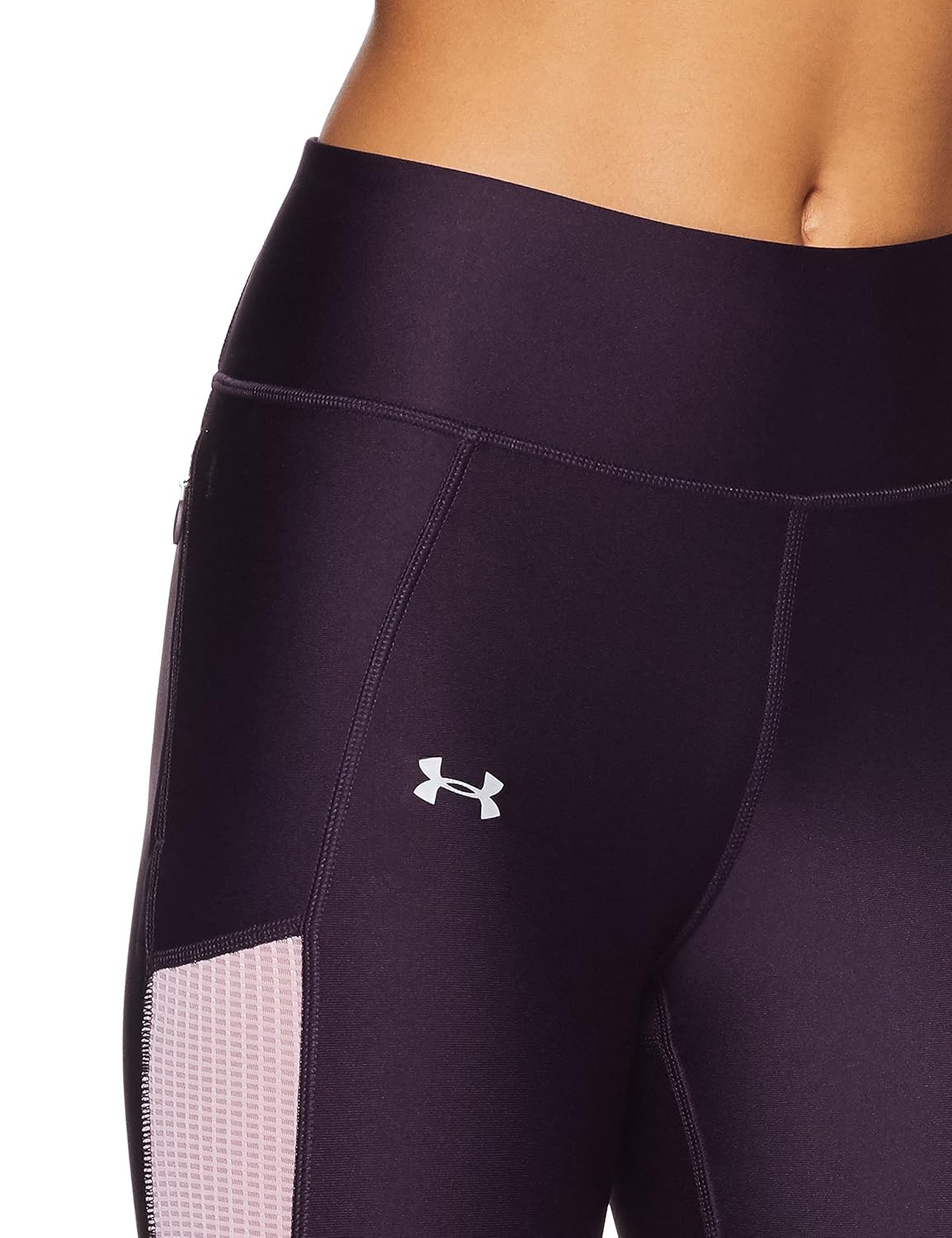 under armour fly-by mesh inset capri women's sports leggings