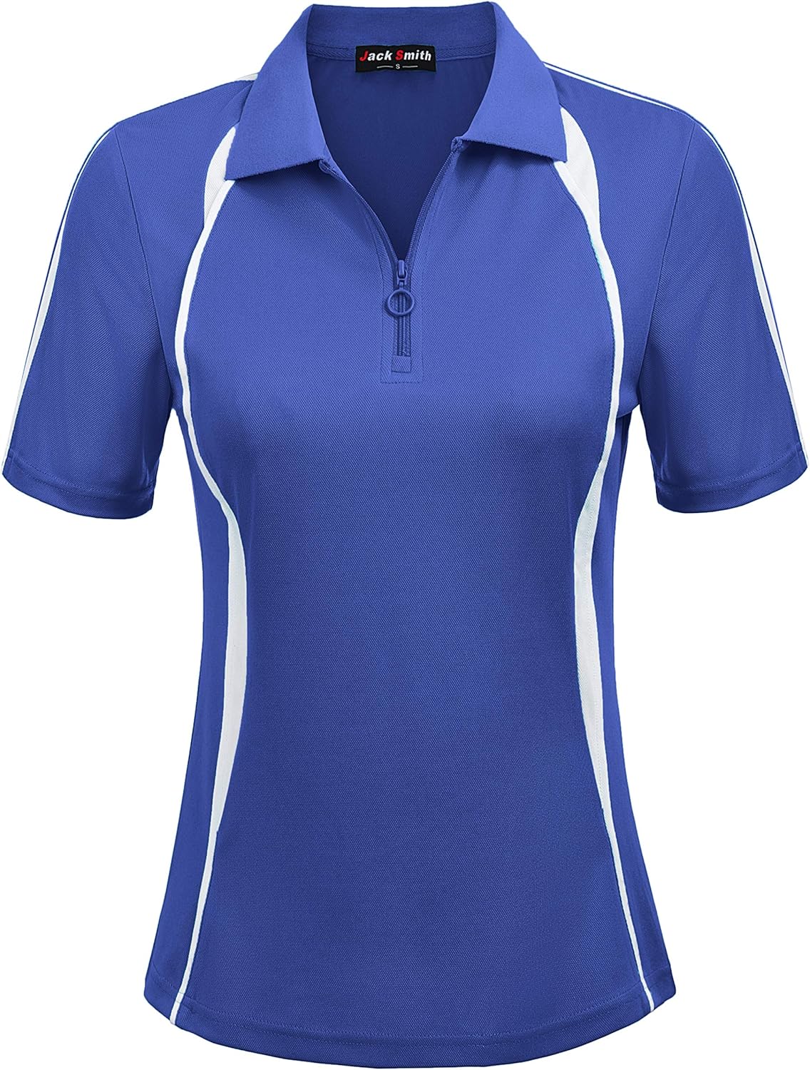 JACK SMITH Women Short Sleeve Moisture Wicking Sport Golf Polo Shirt Tops: Clothing