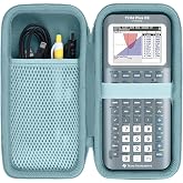 Lebakort Hard Case Compatible with Texas Instruments TI-84 Plus CE/TI-84 Plus/TI-84 Evo/TI-Nspire CX II CAS/TI-Nspire CX II/TI-83 Plus/TI-89/TI-85 / TI-86 Color Graphing Calculator (Light Blue Case)