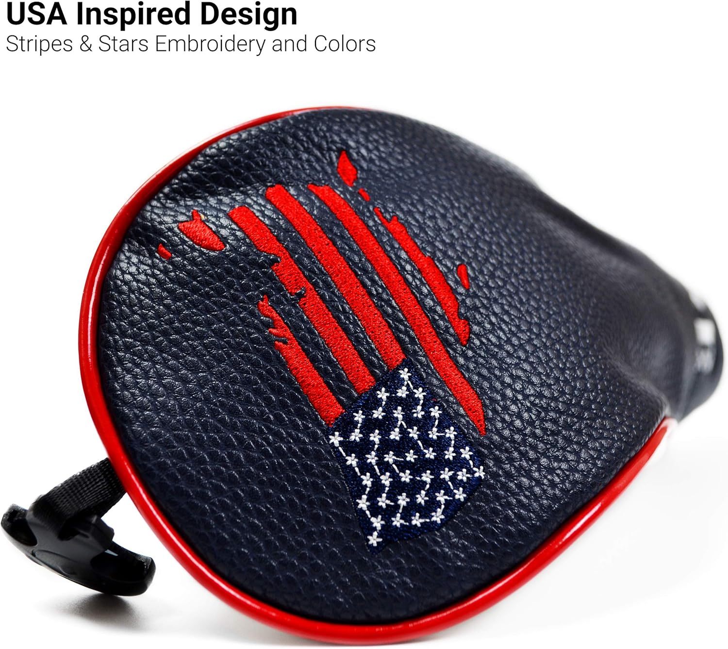 USA Golf Head Covers for Driver & Fairway Woods (Set of 3) - Premium Leather Headcovers, Designed to Fit All Woods and Drivers (Navy) : Sports & Outdoors