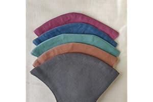 SHASHE Cotton Linen - Anti-Pollution Face Mask 3 Layered Face Mask - Adjustable, Washable, Reusable (Metallic Hues)