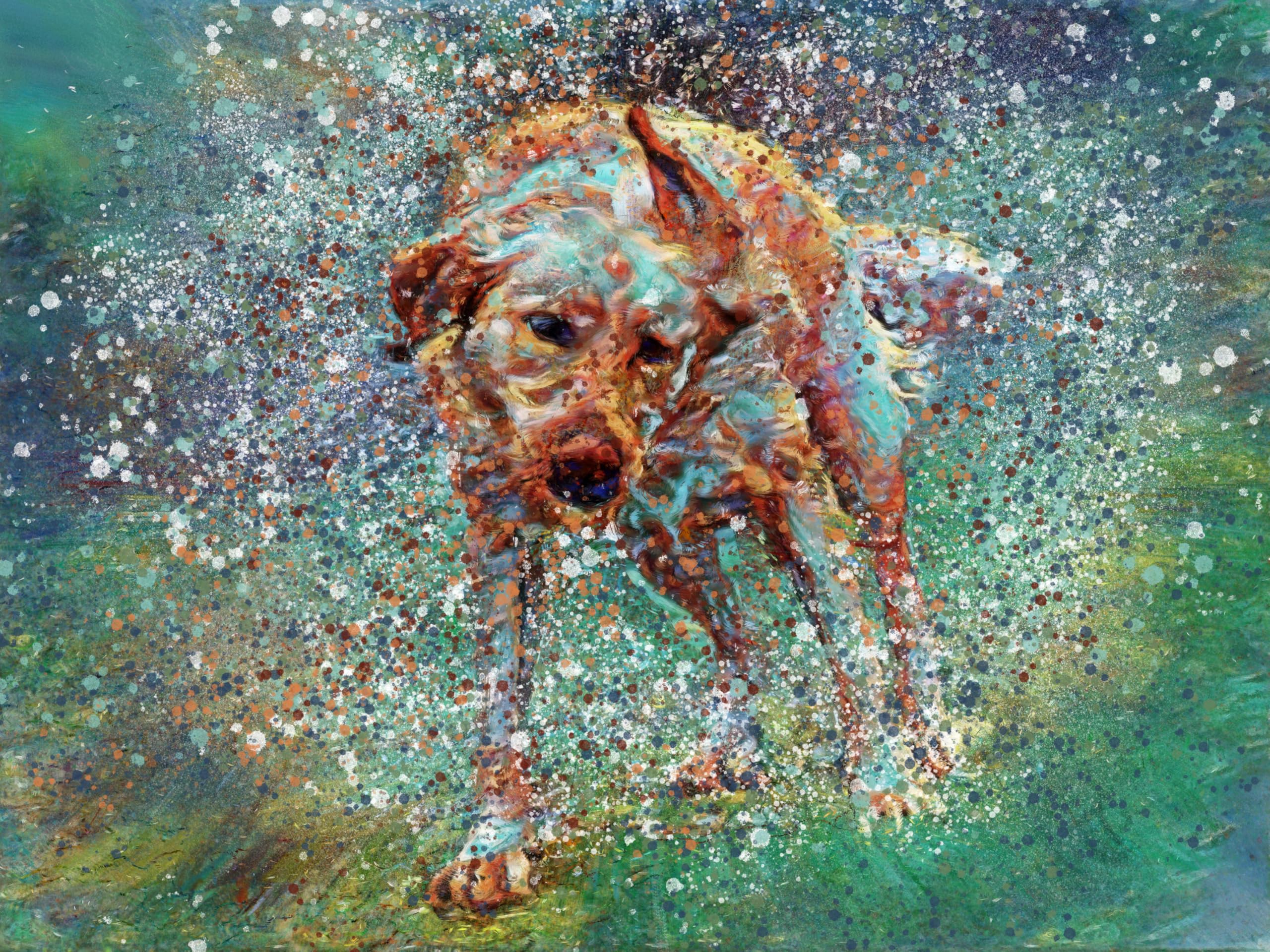 Fox Red Labrador Wall Art Print, Fox Red Lab Picture, Home Decor