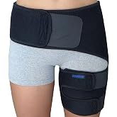 ROXOFIT Hip Brace for Sciatica Pain Relief - Thigh, Hamstring, Groin, Pull Wrap - Compression Support Stabilizer for Sciatic Nerve, SI Joint, Bursitis - Sleeve Men, Women