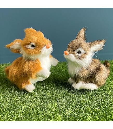 Amazon.com: 5-Pack of Mini Zou Bunny Collectible Figurines - Cute