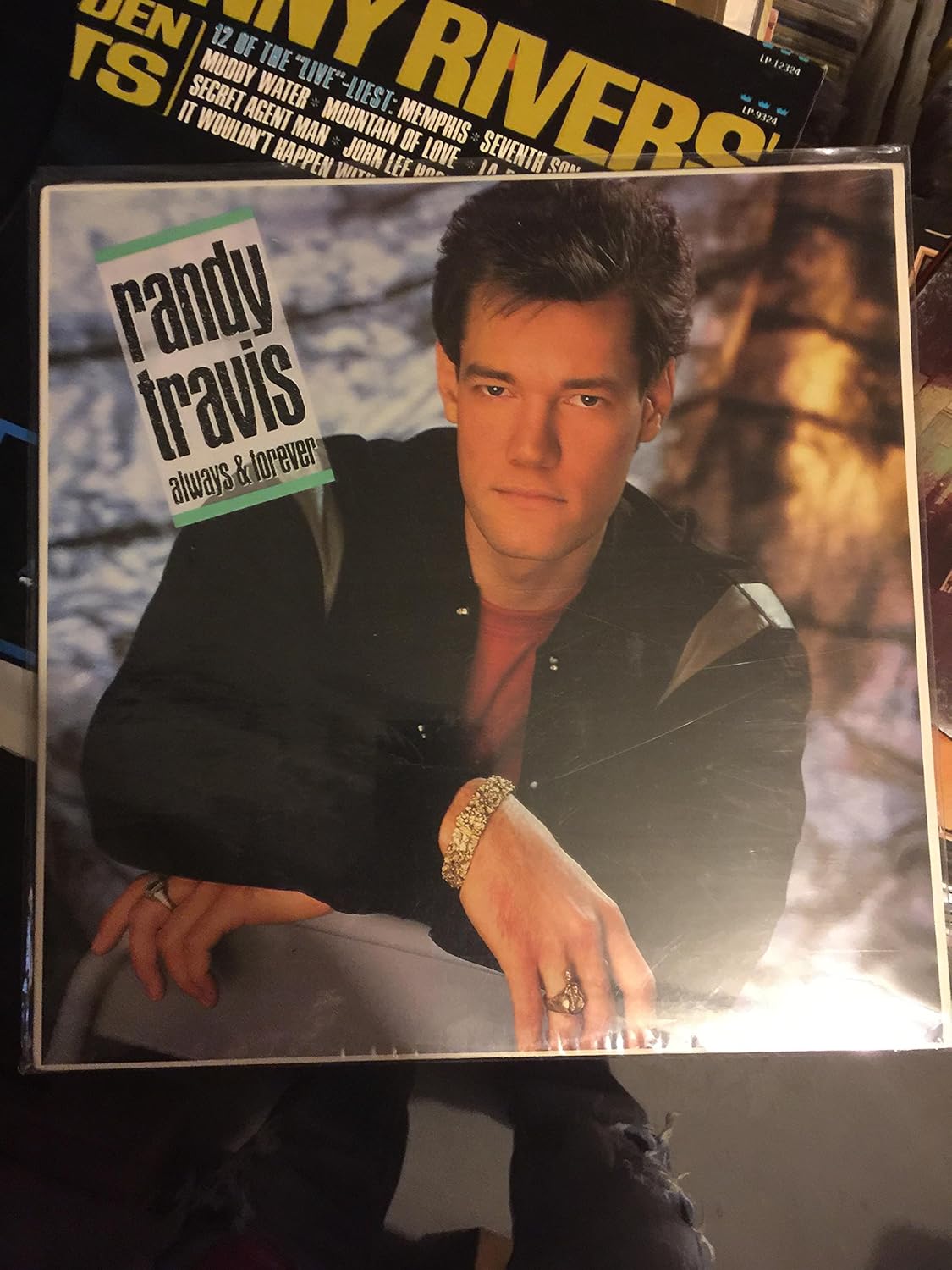 Randy Travis Forever And Ever Amen b/w Promises (1987 vinyl 45