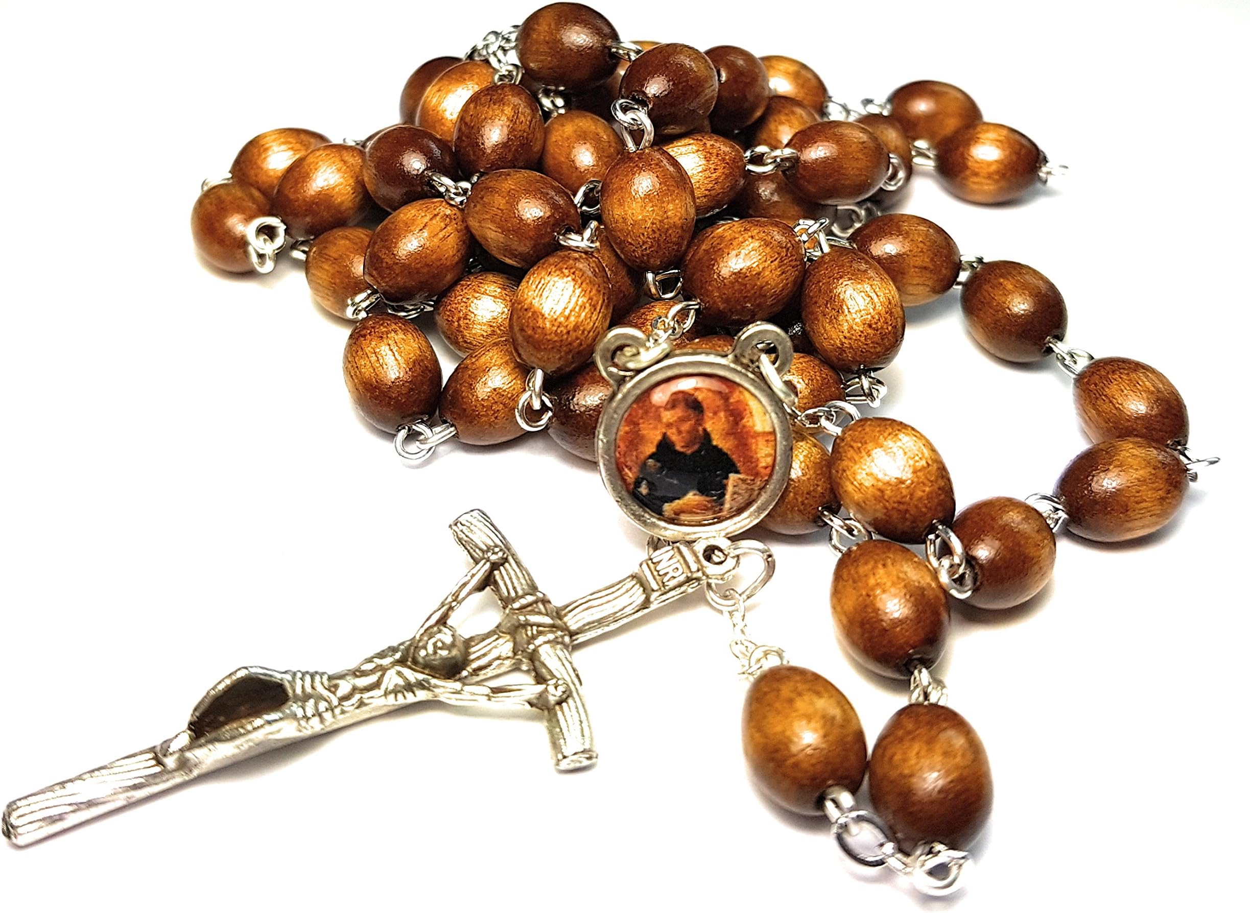 Relic Rosary 3rd Class of Saint Dominic Patron of Astronomers Astronomy NASA Space Center Dominican Republic Domingo de Guzmán Patron de la Republica Dominicana (Brown)