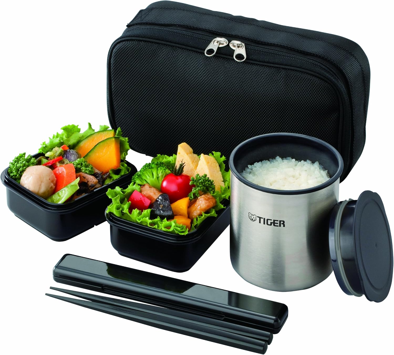 TIGER thermos lunch box black LWYR024K (japan import) by Tiger Amazon.ca Home & Kitchen