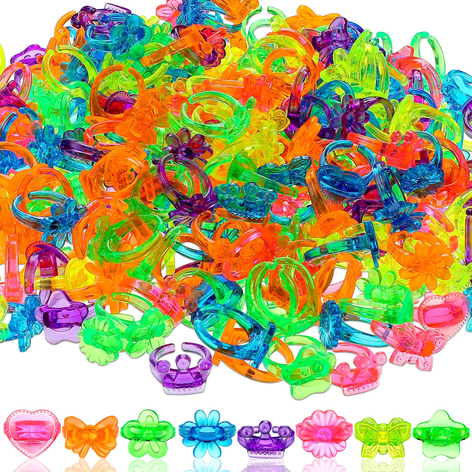 Photo 1 of Honoson 500 Pcs Colorful Plastic Rings Bulk for Kids Girls Boys Glitter Ring Toys Party Favors Princess Dress up Accessories for Parade Throws Game, Operation Christmas Bulk Items1049838249
LPNPMEZ0174289
