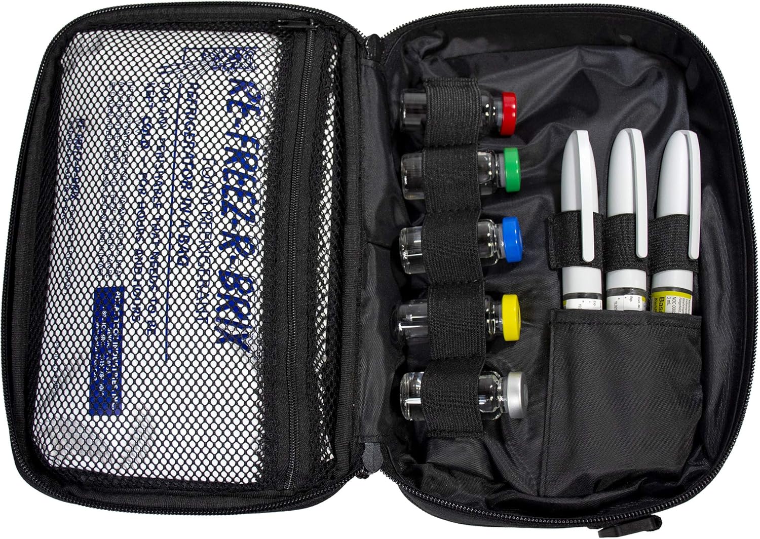 ChillMED Elite Diabetes Weekly Travel Organizer - Supply Kit | Insulin and Medication Travel Cooler Bag with Reusable Ice Pack - Up to 14 Hours of Cooling Time - Red: Health & Personal Care