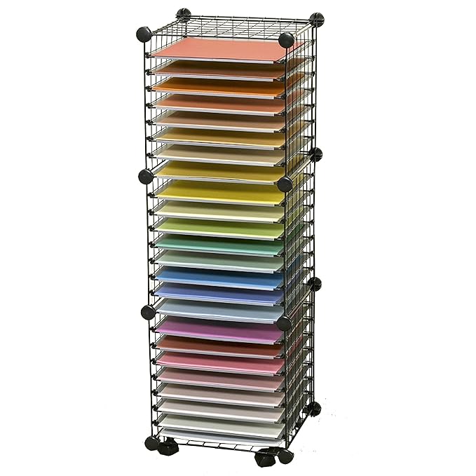 Storage Solutions 3Tier Paper Storage Cube, Black Amazon.co.uk