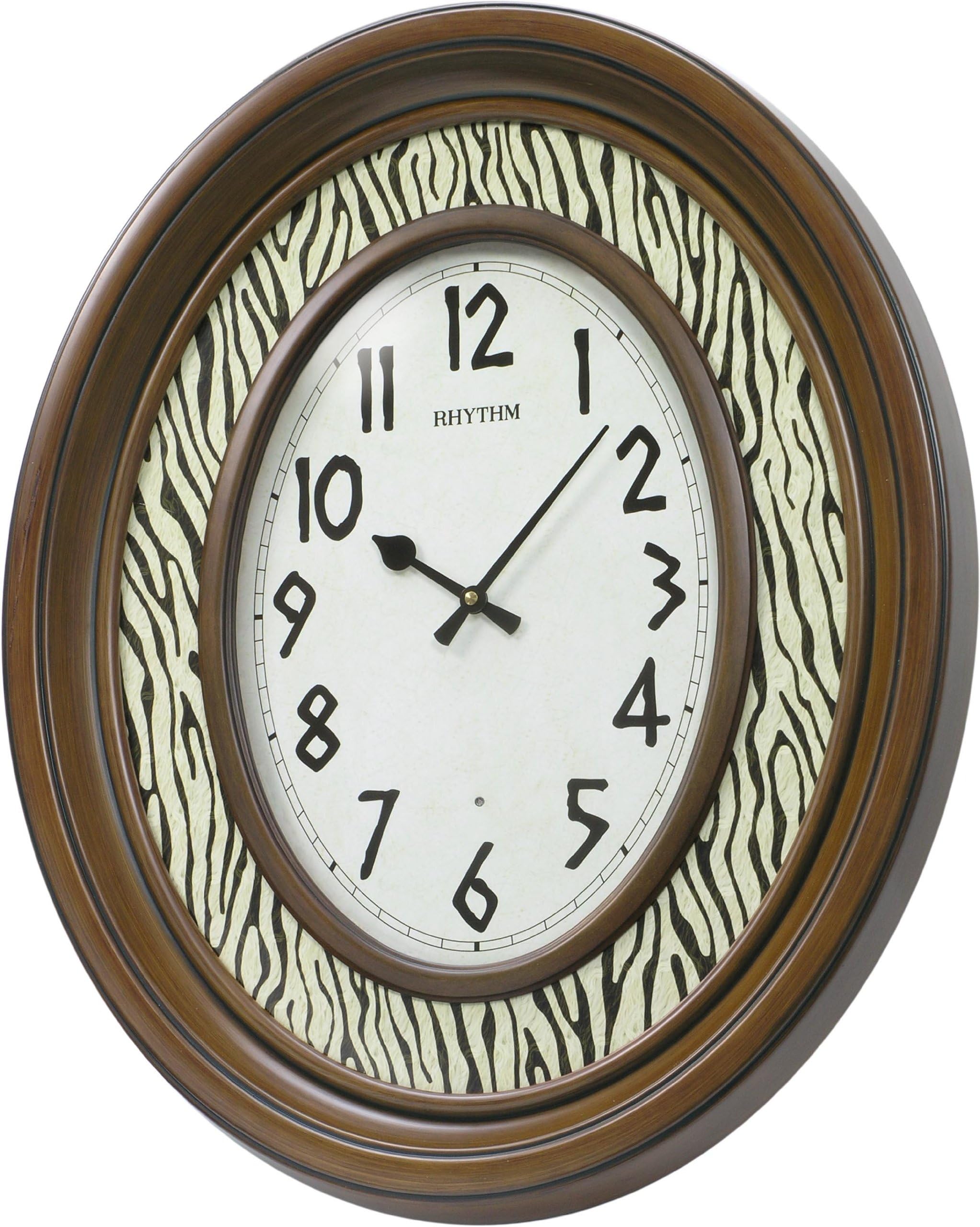 Rhythm Clocks Zebra Time Prints