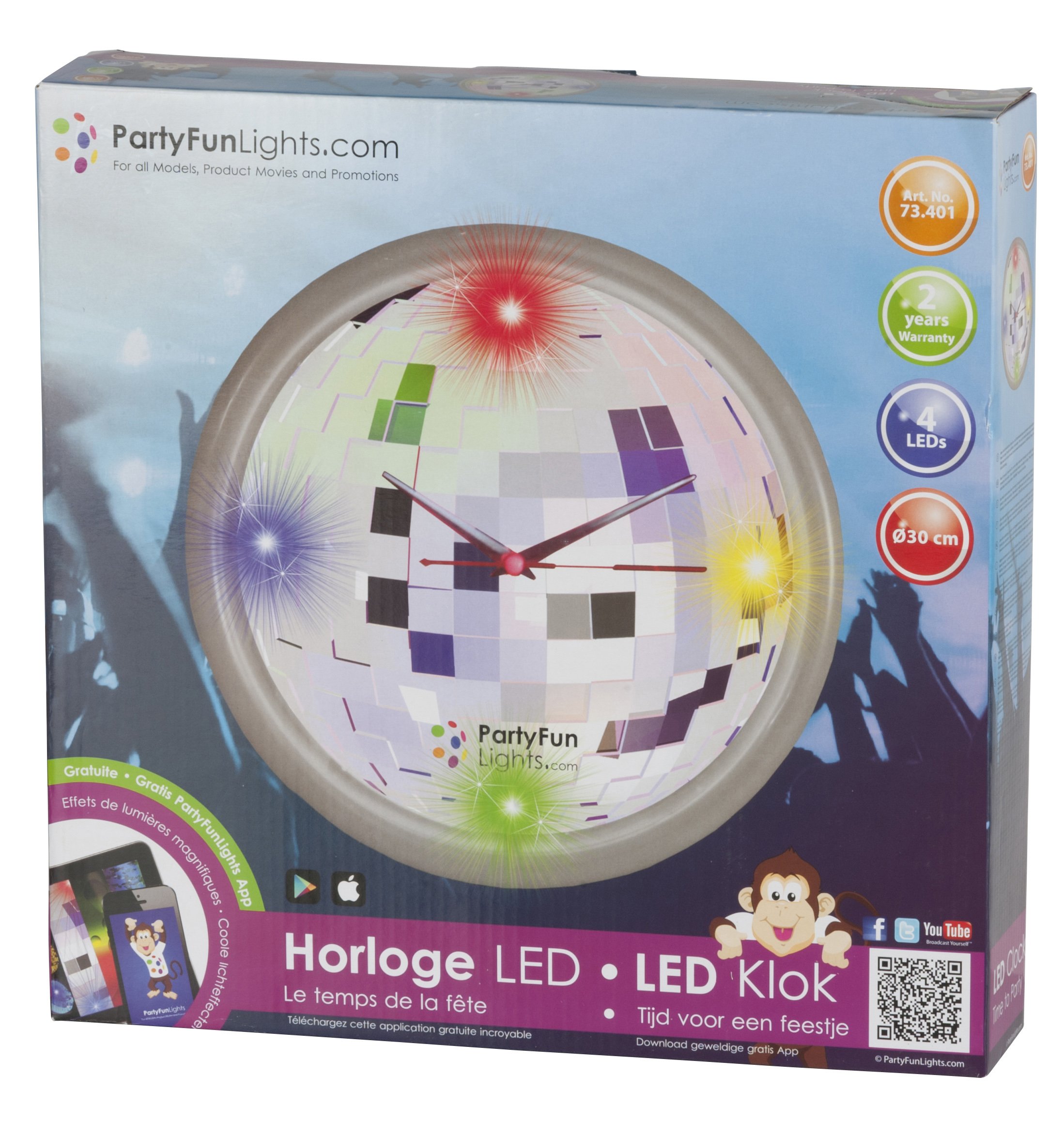 PartyFunLights 86384 LED Clock