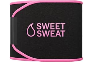 Sweet Sweat Waist Trimmer for Women and Men - Sweat Band Waist Trainer for High-Intensity Training & Workouts
