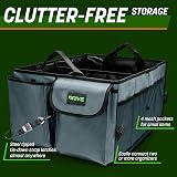 Drive Auto Products Car Boot Organiser Gray with Tie Down Straps view 3