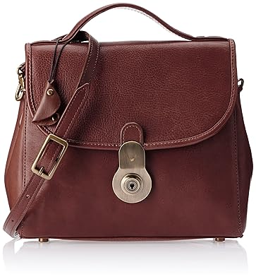 Hidesign Marina Red Leather Womens Sling Bag (Brown) (Marina)