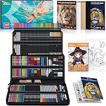 Kird Barken 240PCS Artists Art Supplies - Drawing Kit with 3 Kird Barken 240PCS Artists Art Supplies - Drawing Kit with 3