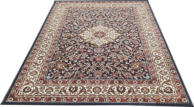PARADISE CARPET CREATION Kashmiri Persian Design Carpet Competitive Price 2 X 6 FEET (60X90) cm. Color Blue Multi