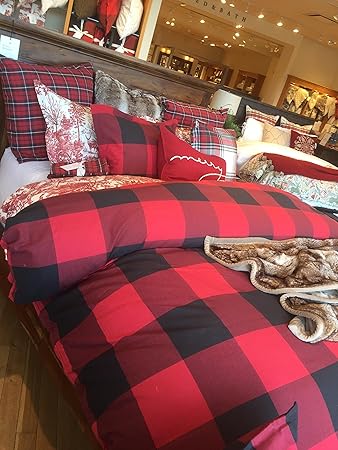 Amazon Com New Pottery Barn Buffalo Check King Duvet Cover 2