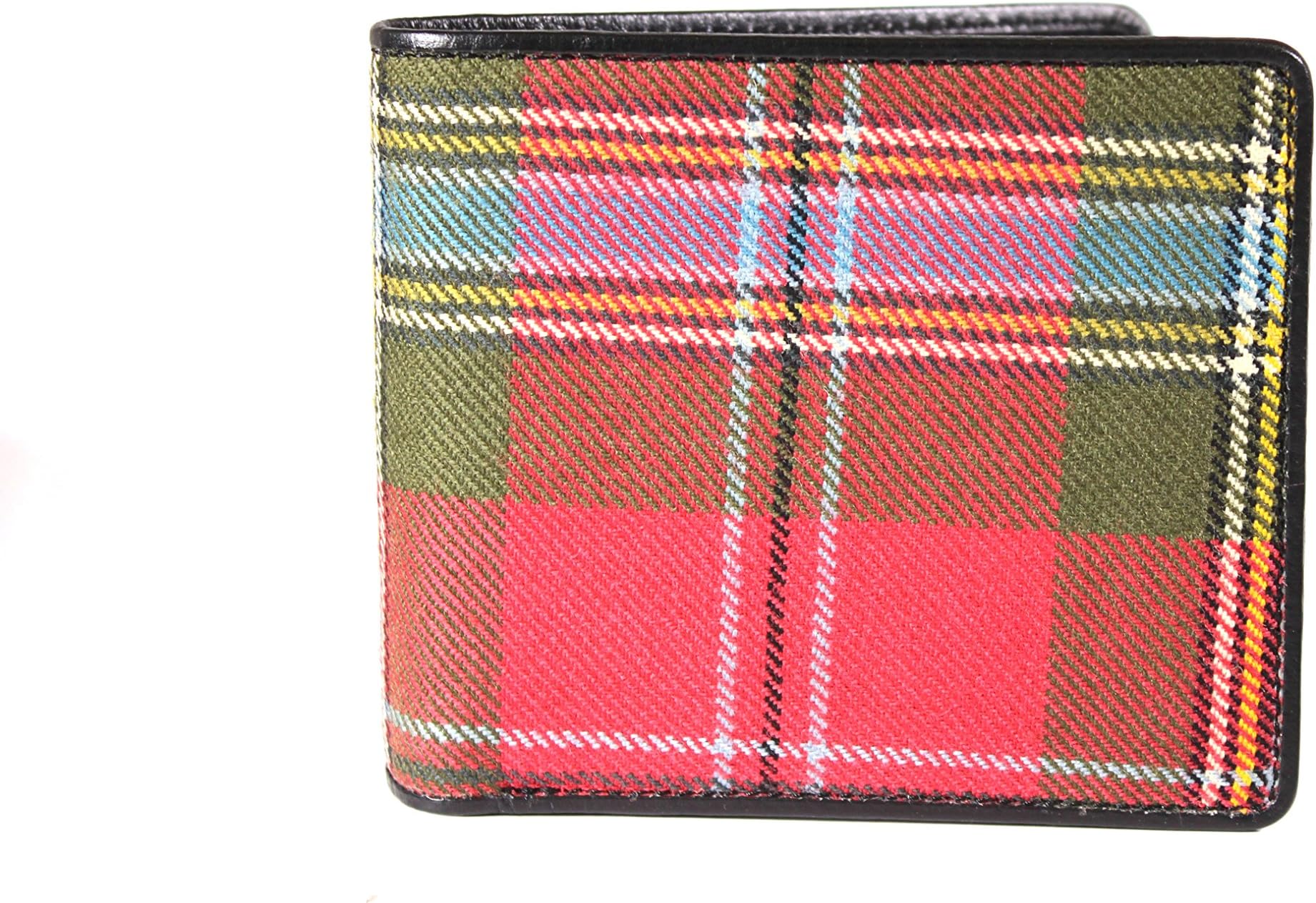 Kilter 100% Scottish Tartan & Real Leather Mens Wallet - MacLean of Duart Weathered