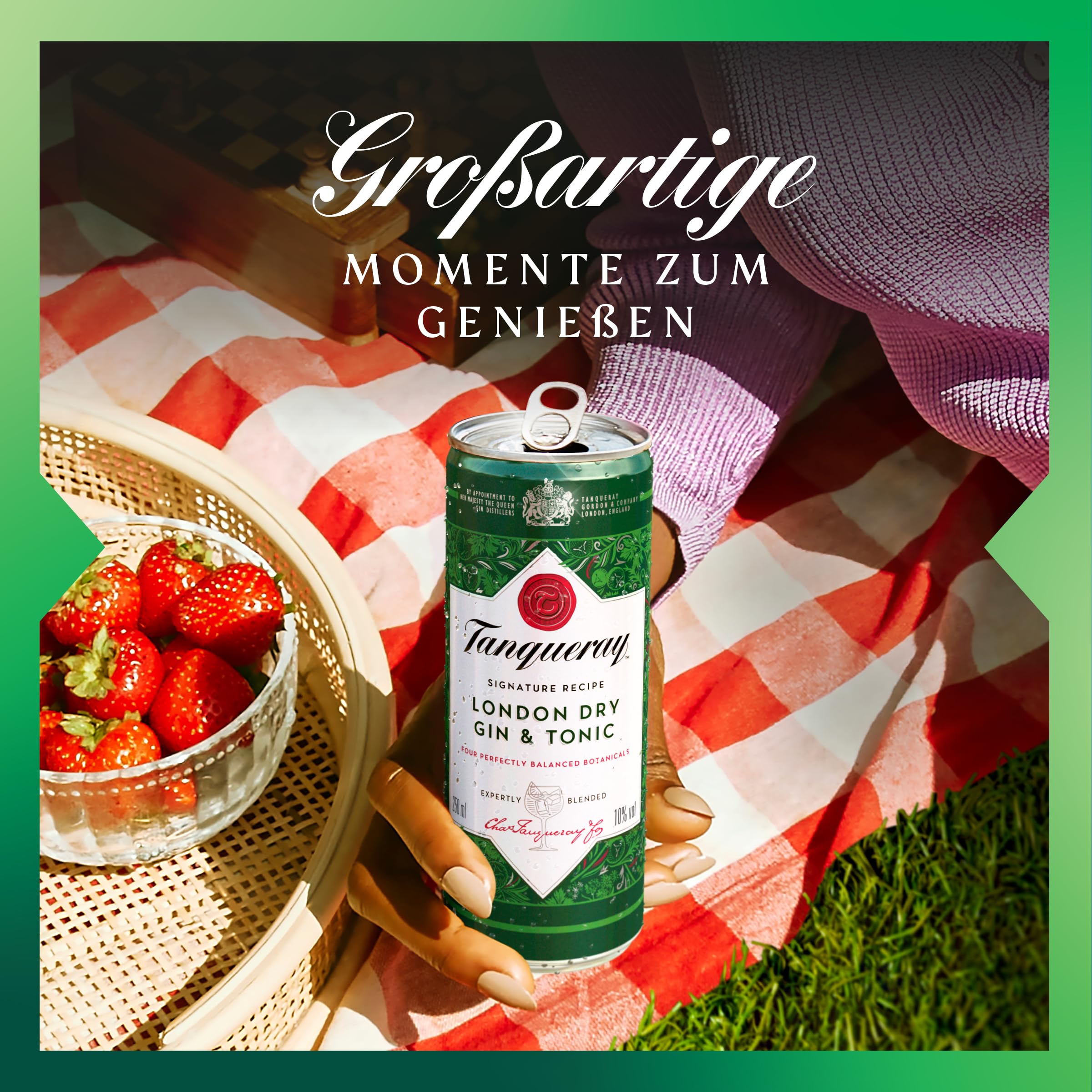 Tanqueray London Dry Gin & Tonic, Erfrischendes Sommer-Mixgetränk,10% Vol 2