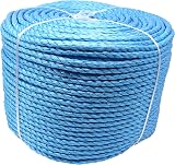 EAI Blue Polypropylene Rope 10mm x 220 Metre Coil - General Purpose Towing view 3