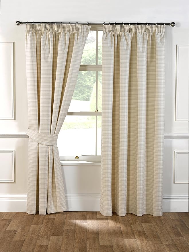 Julian Charles Aspen Thermal Coated Curtains, Natural Amazon.co.uk