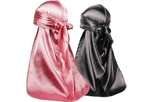 ForceWave 2 PCS Silky Satin Baby Durags for Boys Girls Infant