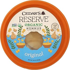 CEDARS MEDITERRANEAN FOOD Organic Original Reserve Hommus, 10 OZ