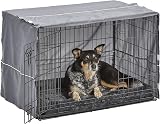 MidWest New World 91 cm Double Door Dog Crate Bundle with Bed and Cover view 3