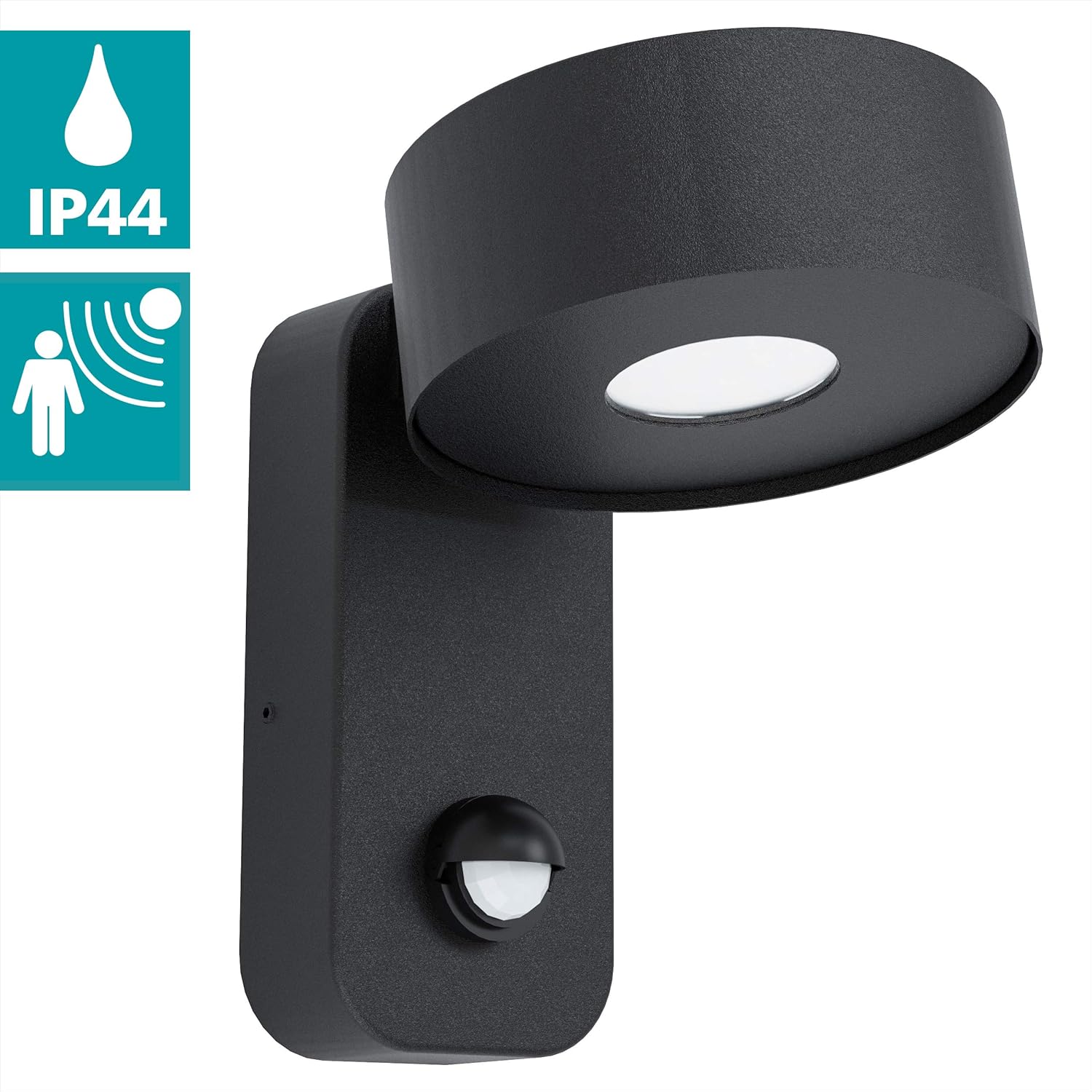 EGLO Palosco LED Outdoor Wall Light, 1-Bulb Outdoor Light with Motion Sensor and Light Sensor - Image 3