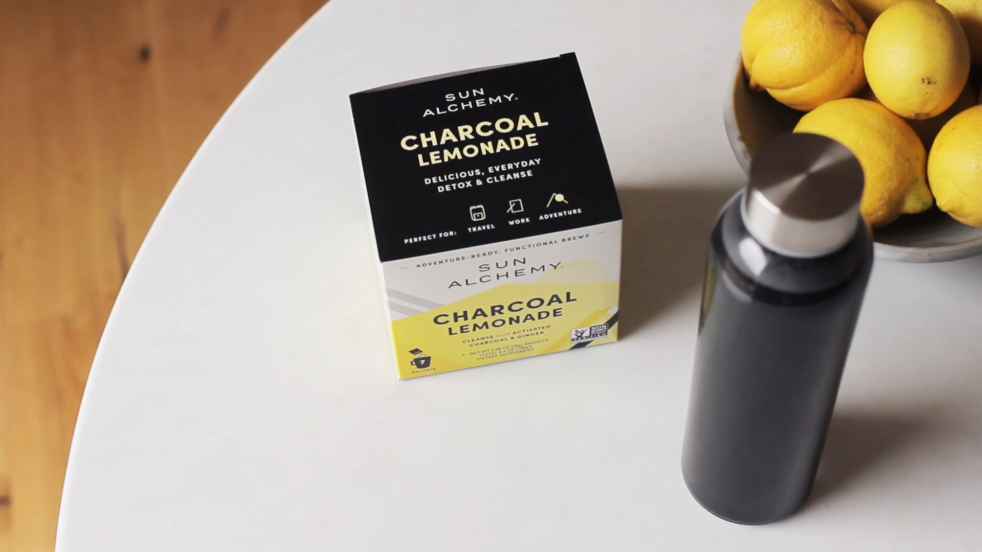 Sun Alchemy Charcoal Lemonade Cleanse with Activated Charcoal & Ginger
