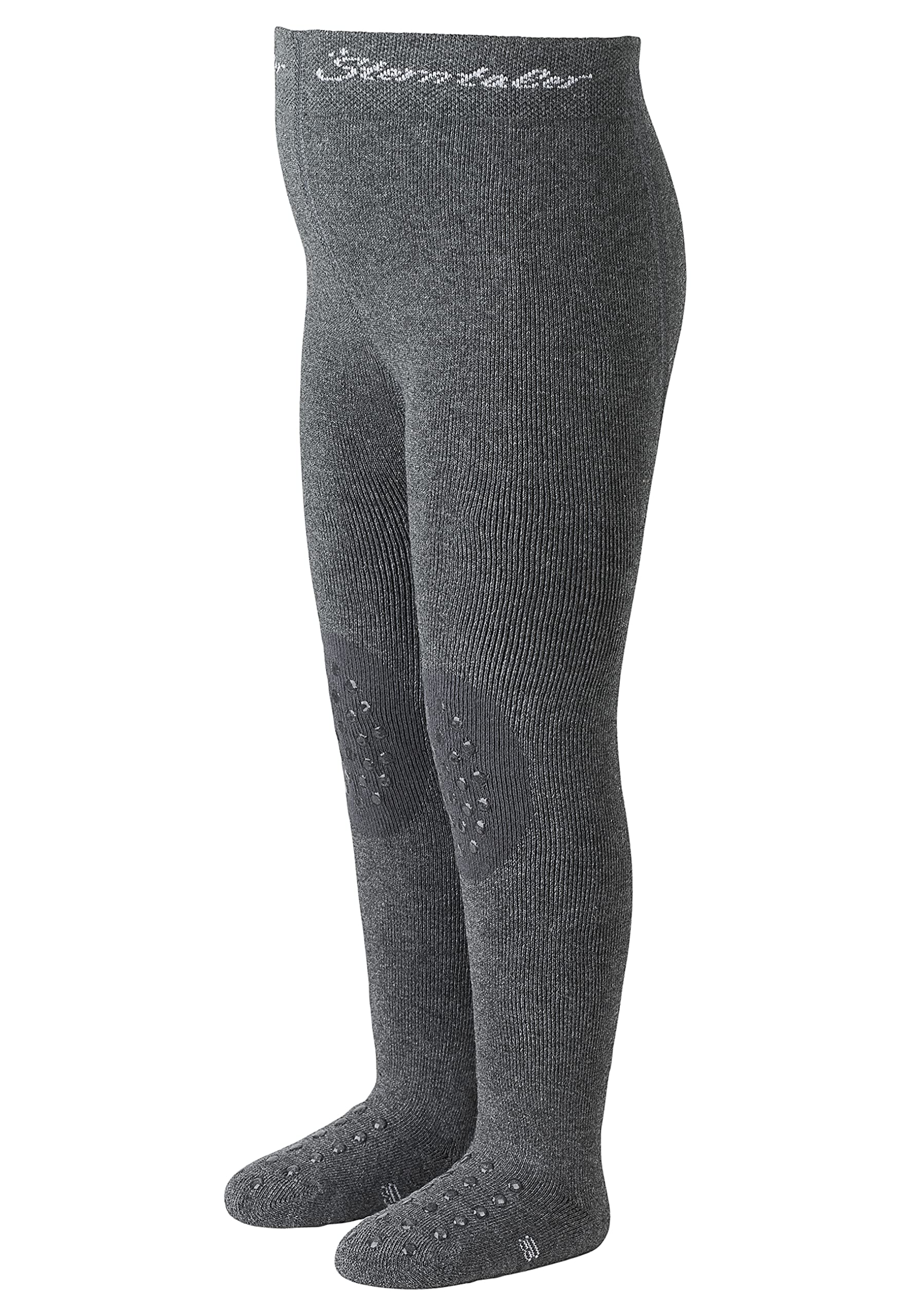 Sterntaler Baby Boys Tights For Babies and Toddlers, Slipper Sole, Age: 1-2 Years, Size: 86, Anthracite Tights, Grey (Anthrazit Melange 592), 86 (Manufacturer Size: 86)
