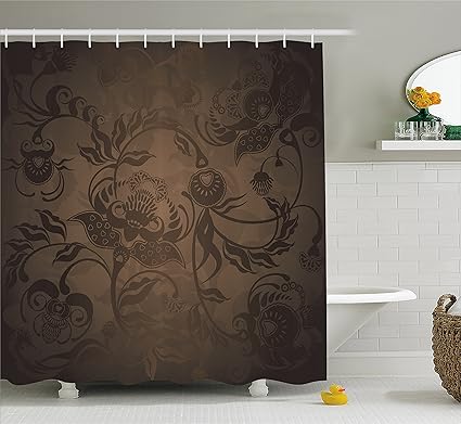 Amazon Com Ambesonne Victorian Decor Shower Curtain Floral