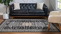 Unique Loom Taftan Collection Border Geometric