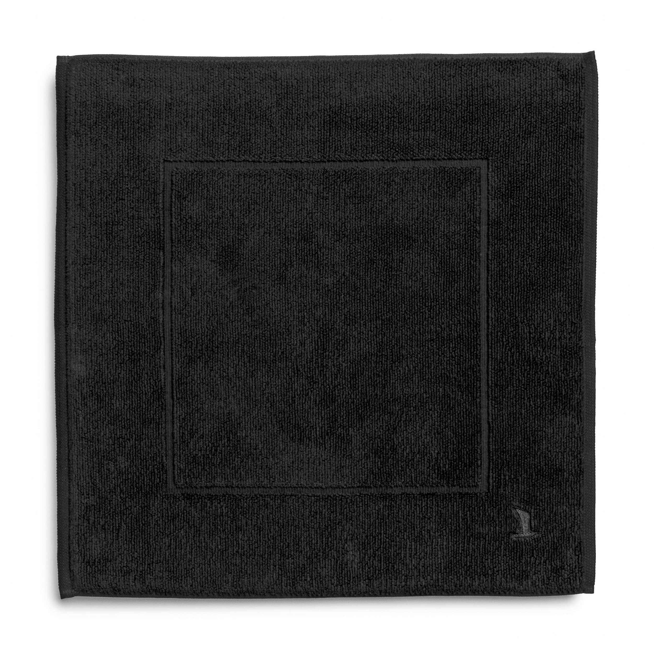 möve Superwuschel bath mat 60 x 60 cm made of 100% cotton, black — image 1