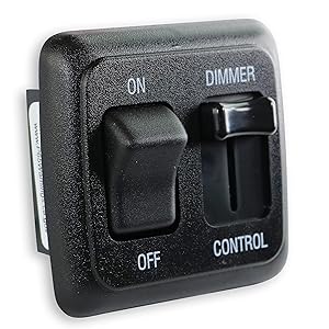 American Technology Components 12 Volt DC Dimmer Switch for LED, Halogen, Incandescent - RV, Auto, Truck, Marine, and Strip Lighting (Large Slider, Black)