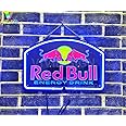 Queen Sense 14" Red Bulls Energy Drink Neon Sign 3D Carved Acrylic Beer Pub Bar Handmade Wall Decor Neon Light A114RBED3D