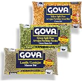 Goya Split Peas &amp; Lentils Soup Pack, Classic Legumes for Soups, Stews, 16oz | Dry Lentils, Green Split Peas &amp; Yellow Split Peas, Dried Lentils, Classic Legumes for Soups &amp; Stews, 16oz Each, Wholesome