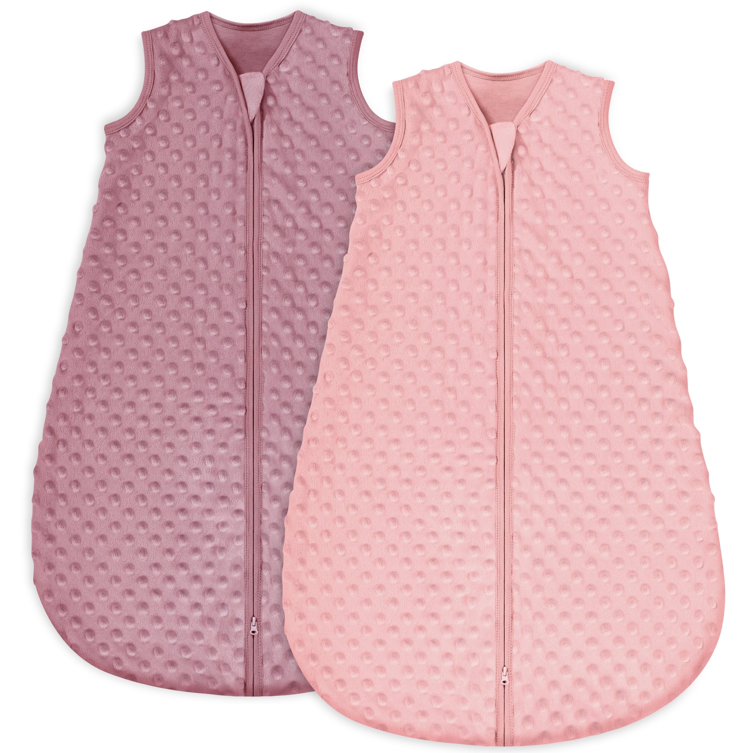 Photo 1 of Yoofoss Fleece Baby Sleep Sack 18-24 Months with Plush Dots, TOG 1.5 Baby Wearable Blanket with 2-Way Zipper, Organic Cotton Toddler Sleep Sack Fleece
