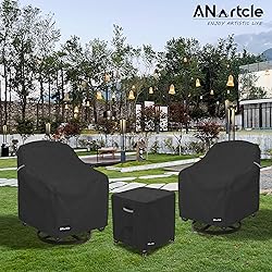 ANartcle 3 Pieces Patio Bistro Sets Cover,600D