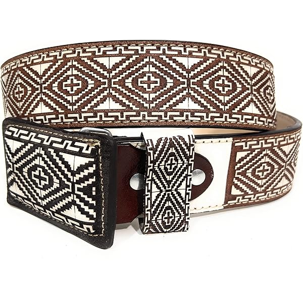 Amazon.com: Men's Genuine Leather Authentic Charro Belt