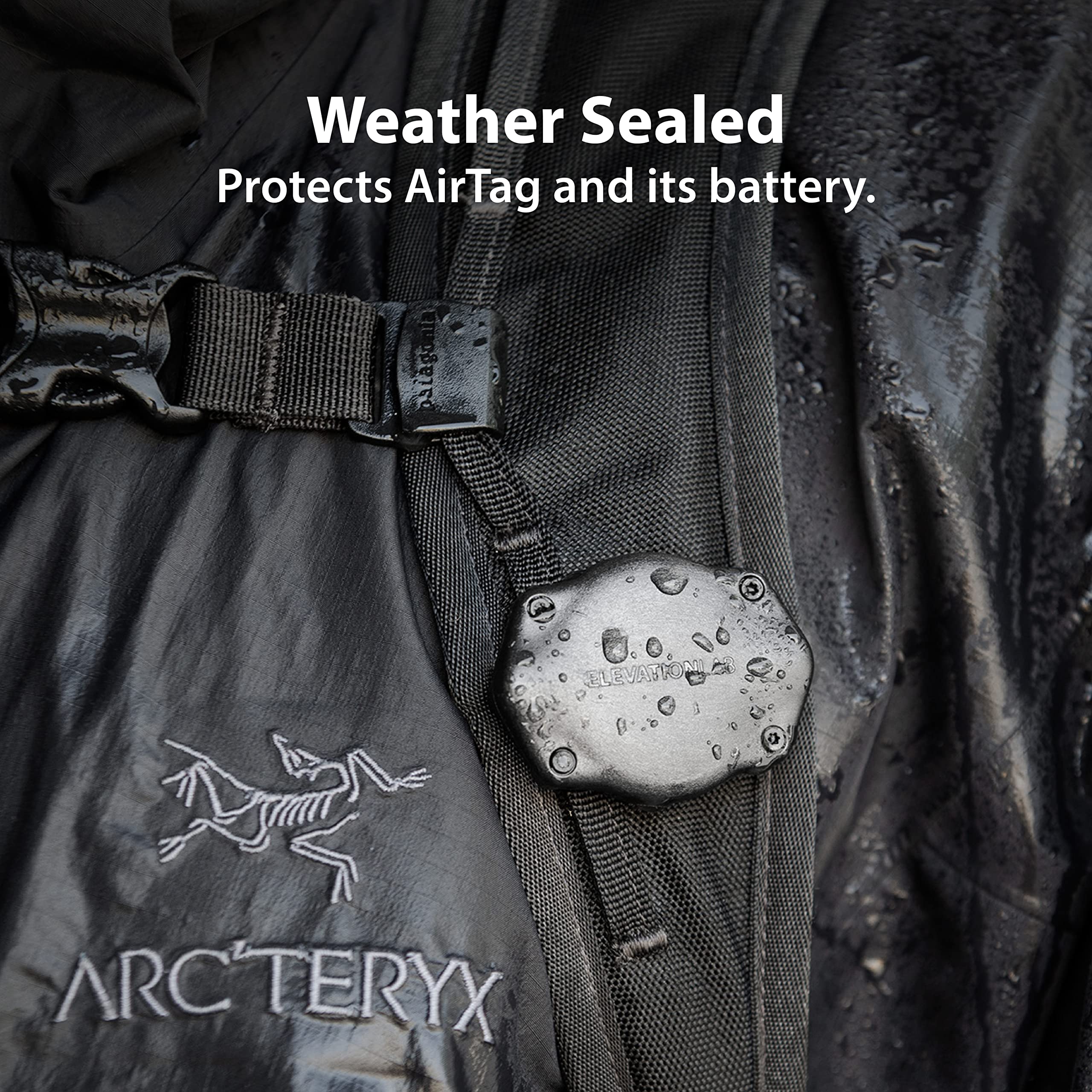 Elevation Lab AirTag Strap Mount - TagVault™ - The Ultra Secure AirTag Mount | Waterproof & Discreet | for Backpacks, Bags & Camera Straps