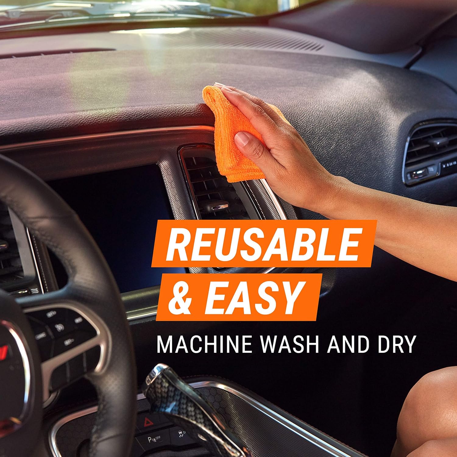 Armor All Microfiber Car Cleaning Towels, Cleaner for Bugs, Dirt & Dust, For Cars & Truck & Motorcycle, Pack of 24, 17622: Automotive