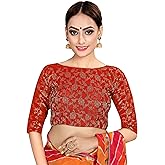 Women's Party Wear Readymade Bollywood Designer Indian Style Padded Blouse for Saree Crop Top Choli (M-38)