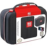 R.D.S. Industries Game Traveler Deluxe Licensed System Case for Nintendo Switch 2 and OLED, Black, Large (NS262)